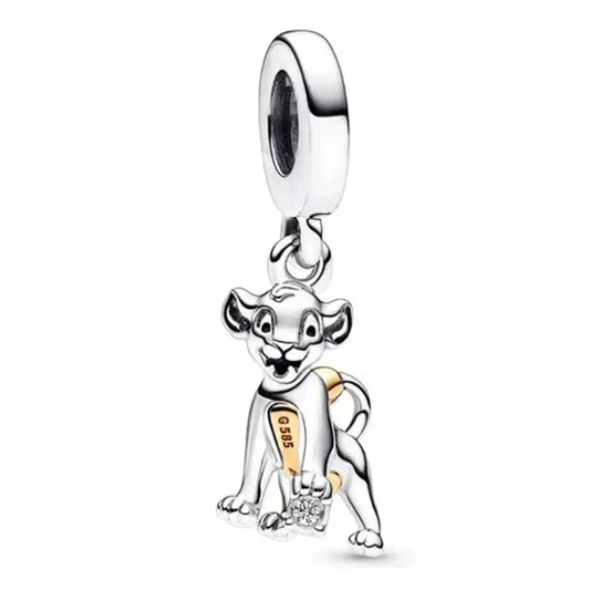 Disney 100th Anniversary Simba Dangle Charm - Anniversary charm featuring Simba, perfect for Disney lovers.