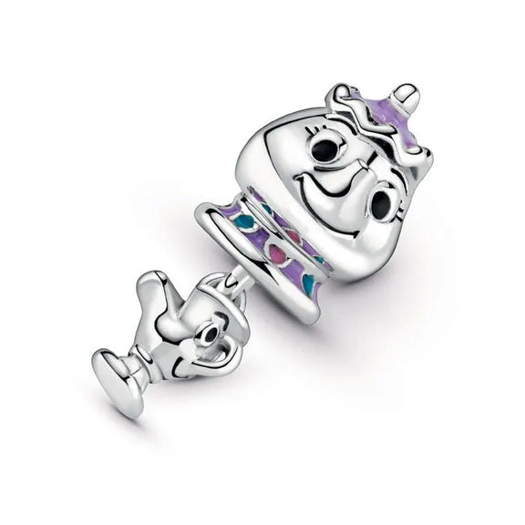 Beauty & the Beast- Mrs. Potts & Chip Dangle Charm - Beauty & the Beast- Mrs. Potts & Chip Dangle Charm