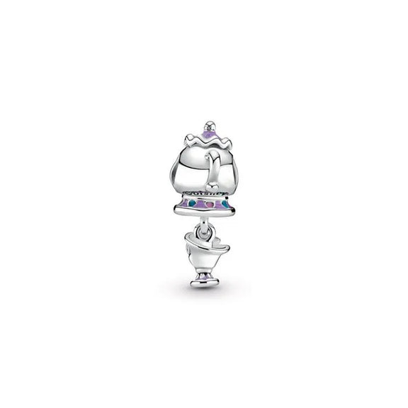 Beauty & the Beast- Mrs. Potts & Chip Dangle Charm - Beauty & the Beast- Mrs. Potts & Chip Dangle Charm