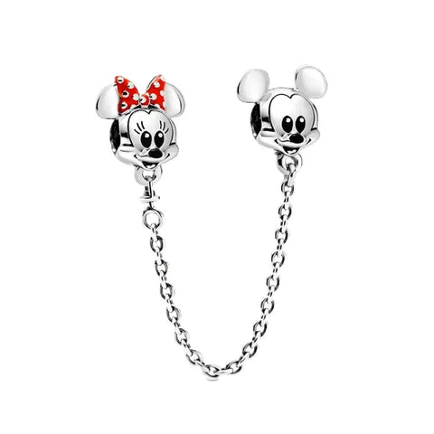 Disney Mickey and Minnie Mouse SCREW ON Safety Chain - Disney Mickey and Minnie Mouse SCREW ON Safety Chain