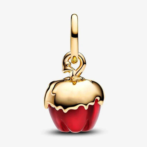 Disney Villains Evil Queen Apple Dangle Charm Pandora Shine - Iconic apple charm from the Evil Queen, crafted in Pandora Shine.