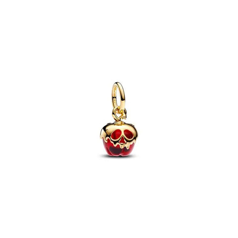 Disney Villains Evil Queen Apple Dangle Charm Pandora Shine - Evil Queen apple charm in Pandora Shine, perfect for Disney Villains fans.