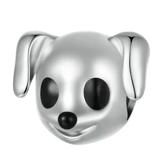 Dog with black eyes Charm