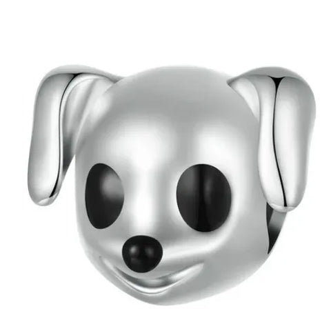 Dog with black eyes Charm - Dog with black eyes Charm