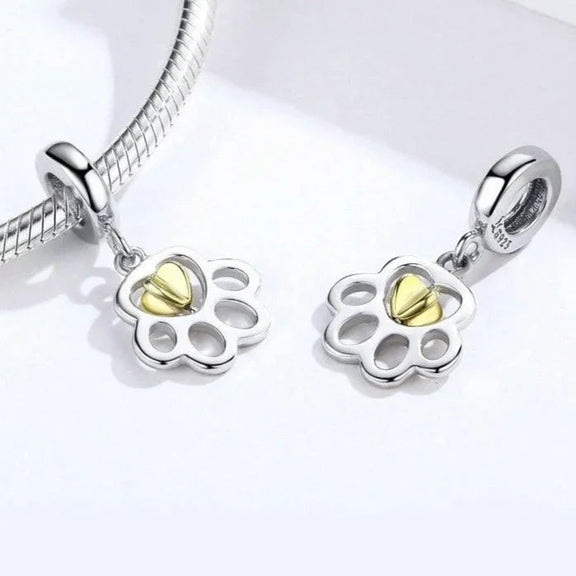 Dog Paw Charm - dog-paw Pandora fits bracelet affordable charm Jewelry