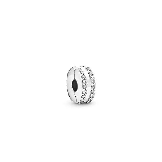 Double Lined Pave Clip