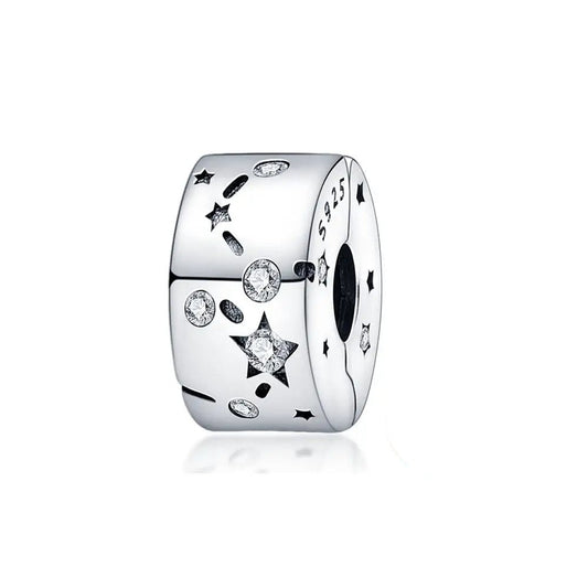 Sterling Silver Starry Night Charm for Bracelets