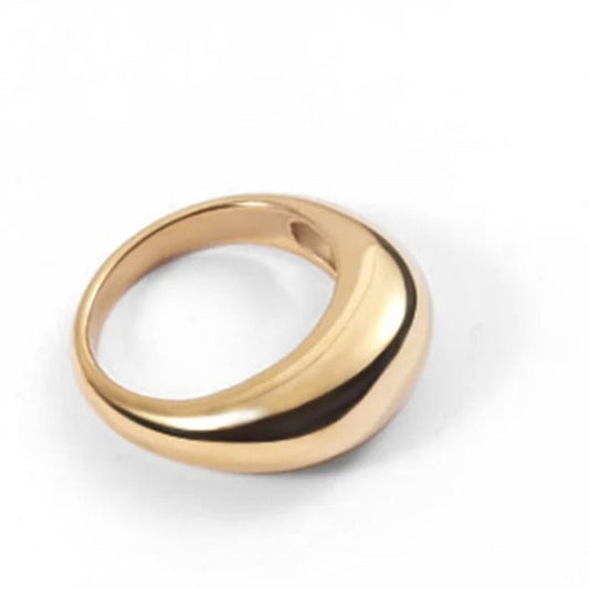 Minimalist Stainless Steel Ring in Silver and Gold - Elegant and Versatile