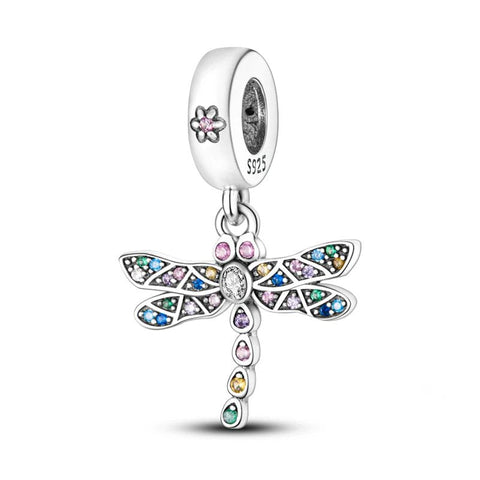 Sterling Silver Dragonfly Charm - Sterling Silver Dragonfly Charm