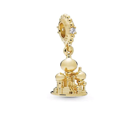 Gold Palace Charm with Intricate Detailing - Gold palace charm with intricate detailing