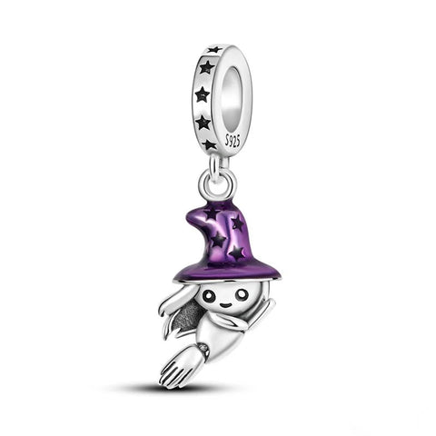 Sterling Silver Witch Hat Charm - Sterling Silver Witch Hat Charm