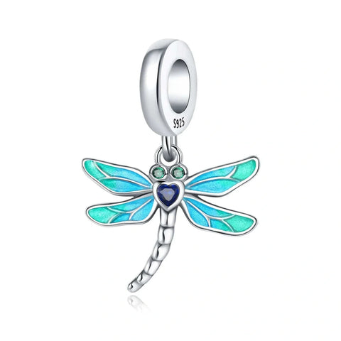 jewlouli dragonfly dangle pandora charm jewelry fits pandora bracelet