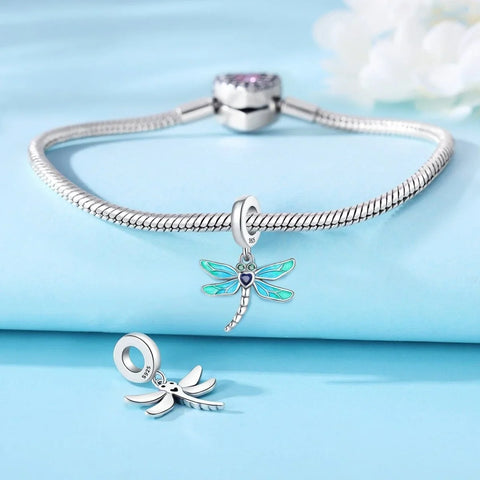 jewlouli dragonfly dangle pandora charm jewelry fits pandora bracelet