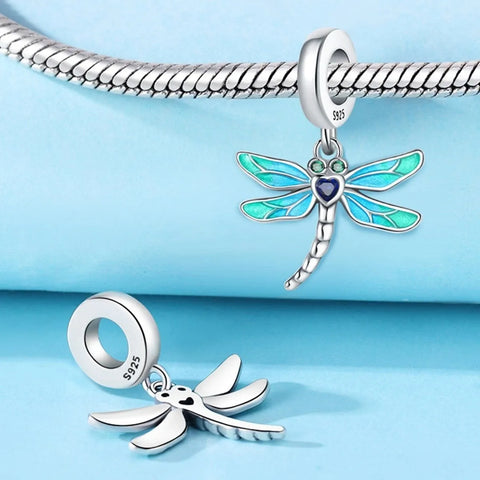 jewlouli dragonfly dangle pandora charm jewelry fits pandora bracelet
