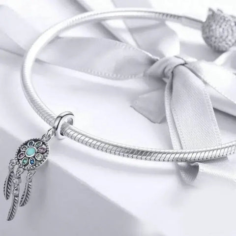 Dream Catcher Necklace Charm - Dream Catcher Necklace Charm