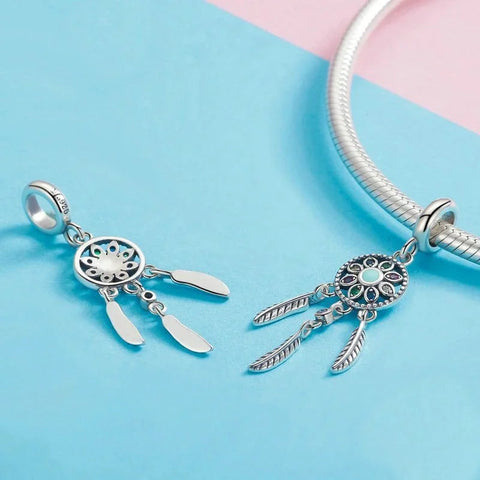 Dream Catcher Necklace Charm - Dream Catcher Necklace Charm