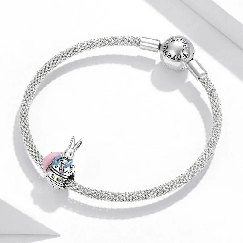 easter-bunny affordable fits Pandora bracelet Jewelry charm