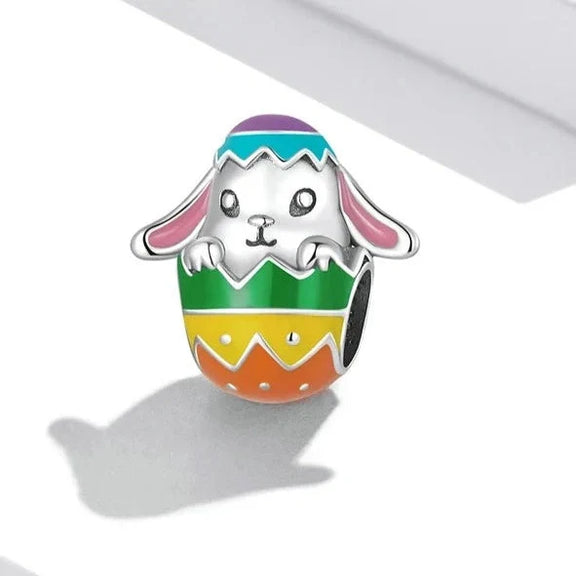 Easter Rabbit Charm - easter-rabbit-charm charm fits Pandora bracelet Jewelry affordable