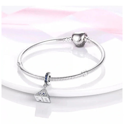 Egypt Pyramid Blue Eye Charm