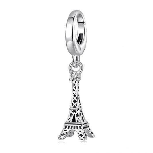 Eiffel Tower Silver Dangle Charm