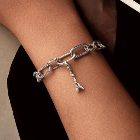 Eiffel Tower Silver Dangle Charm