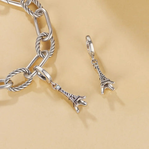 jewlouli eiffel tower dangle pandora charm jewelry fits pandora bracelet
