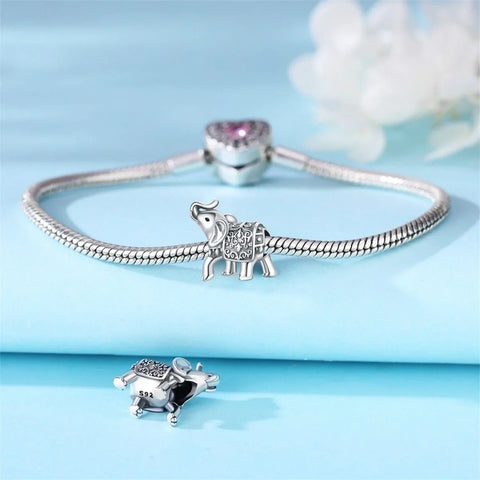 jewlouli elegant elephant pandora charm jewelry fits pandora bracelet