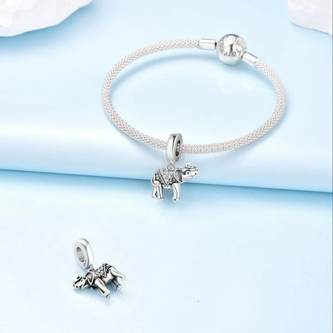 Elegant Elephant Dangle Charm