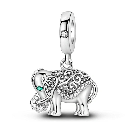 jewlouli elephant dangle pandora charm jewelry fits pandora bracelet