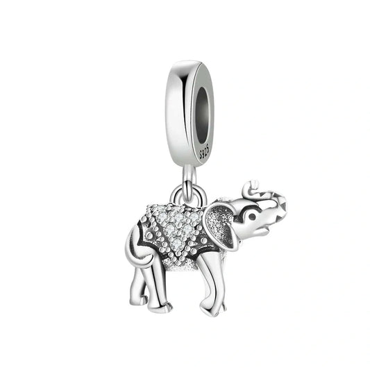 jewlouli elephant dangle pandora charm jewelry fits pandora bracelet