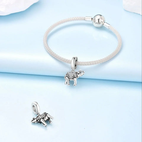 jewlouli elephant dangle pandora charm jewelry fits pandora bracelet