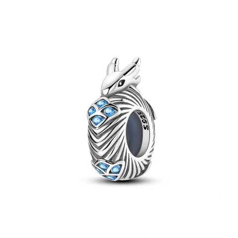 jewlouli enchanting blue gem dragon pandora charm jewelry fits pandora bracelet