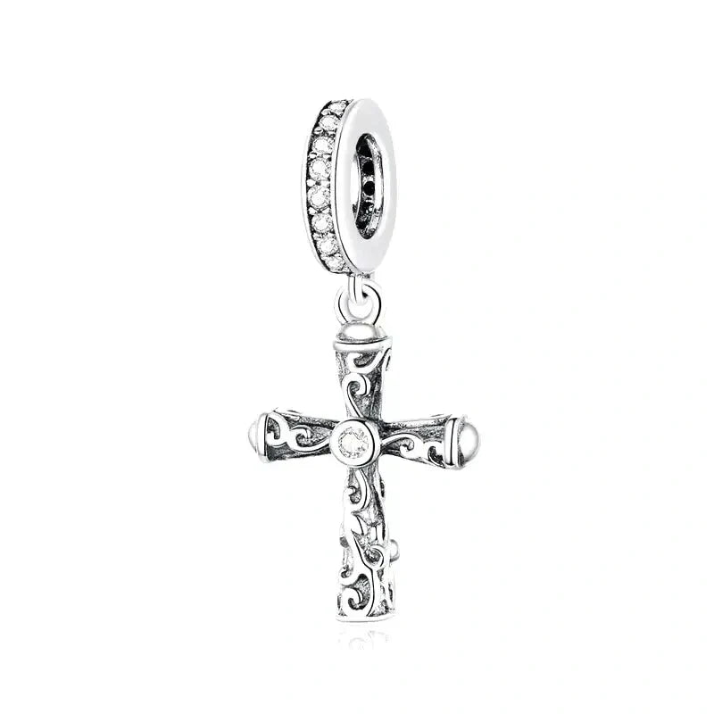 faith-cross-charm affordable fits Pandora bracelet Jewelry charm