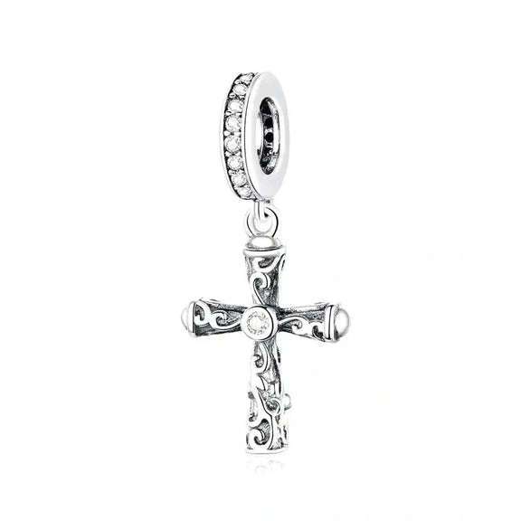 Faith Cross Charm - faith-cross-charm affordable fits Pandora bracelet Jewelry charm