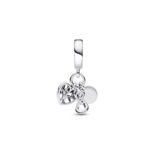 Family Infinity Triple Dangle Charm