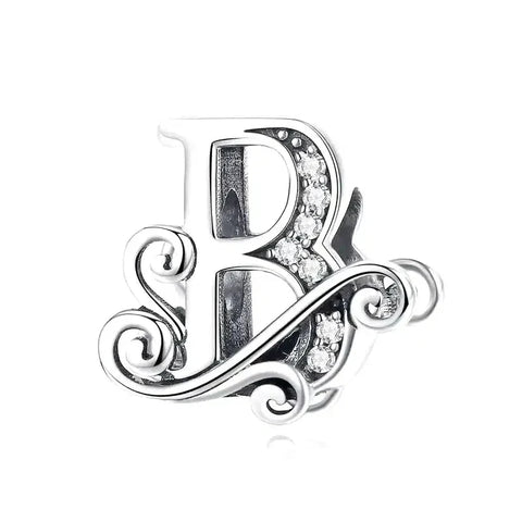 fancy letter b charm