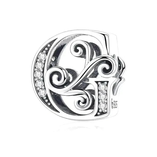 fancy letter g charm