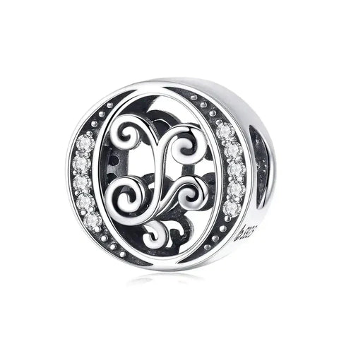 Fancy Letter O Charm - Fits pandora Bracelet