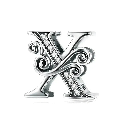 Fancy Letter X Charm - Fancy Letter X Charm