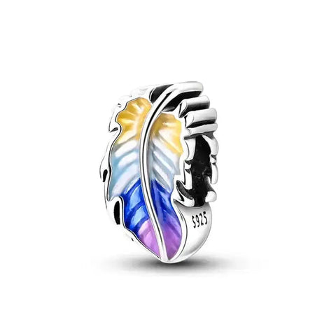 Colored Feather Charm