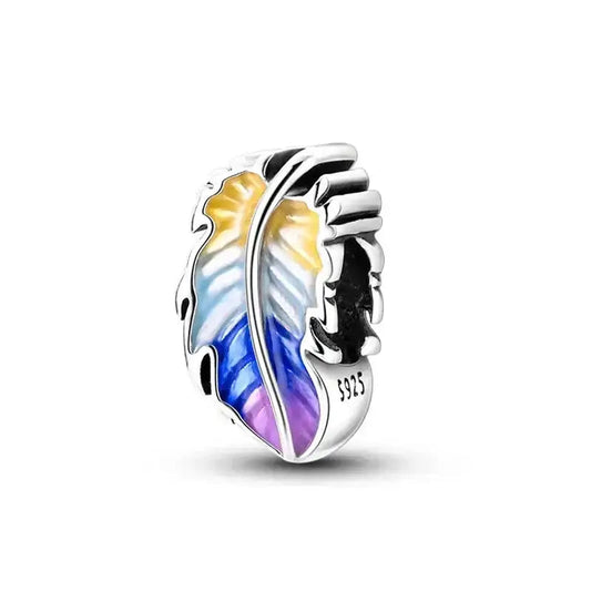 Colored Feather Charm
