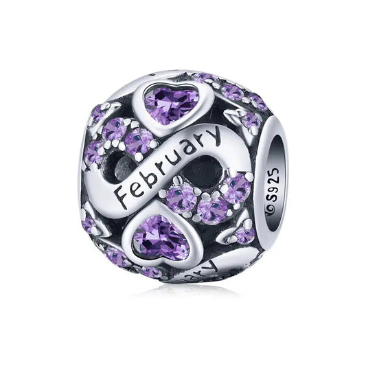 February Birthstone Charm