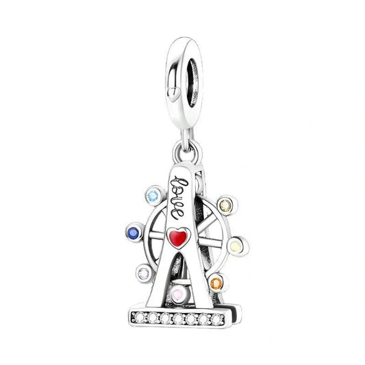 jewlouli ferris wheel dangle pandora charm jewelry fits pandora bracelet