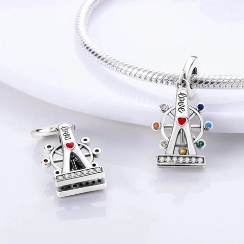 jewlouli ferris wheel dangle pandora charm jewelry fits pandora bracelet