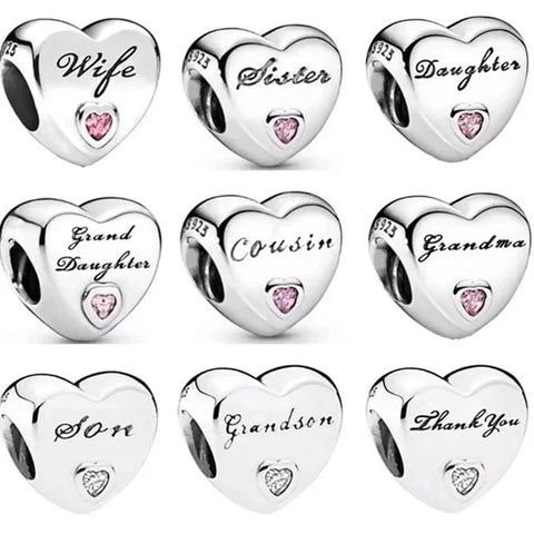 fiancee-charm charm fits Pandora bracelet affordable Jewelry