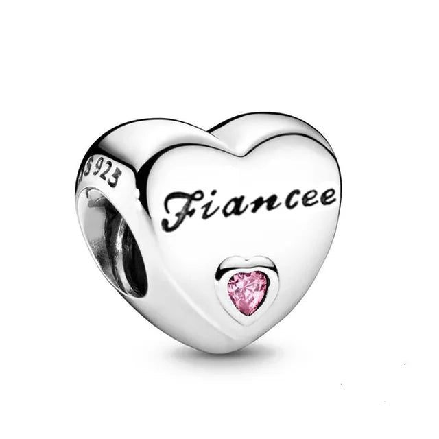 fiancee-charm charm fits Pandora bracelet affordable Jewelry