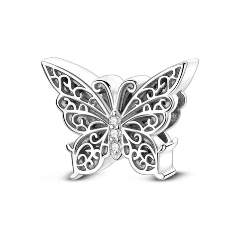 jewlouli filigree butterfly elegance pandora charm jewelry fits pandora bracelet