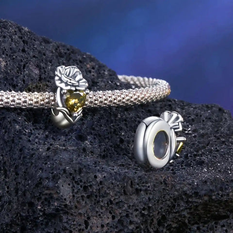 jewlouli floral heart birthstone charmscharmjewlouli jewelry fits pandora bracelet