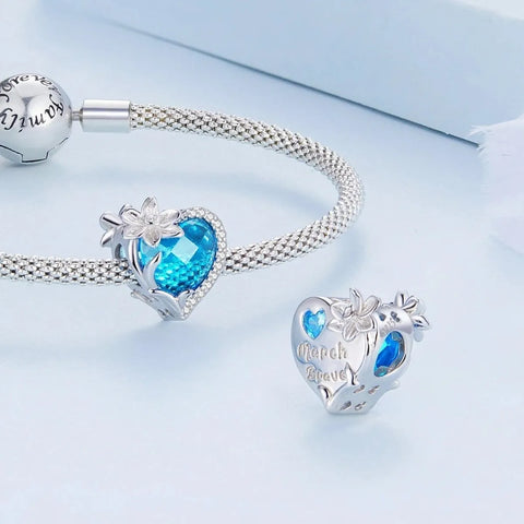 jewlouli floral heart crystal birthstone charmscharmjewlouli jewelry fits pandora bracelet