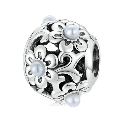 Floral Pearl Charm